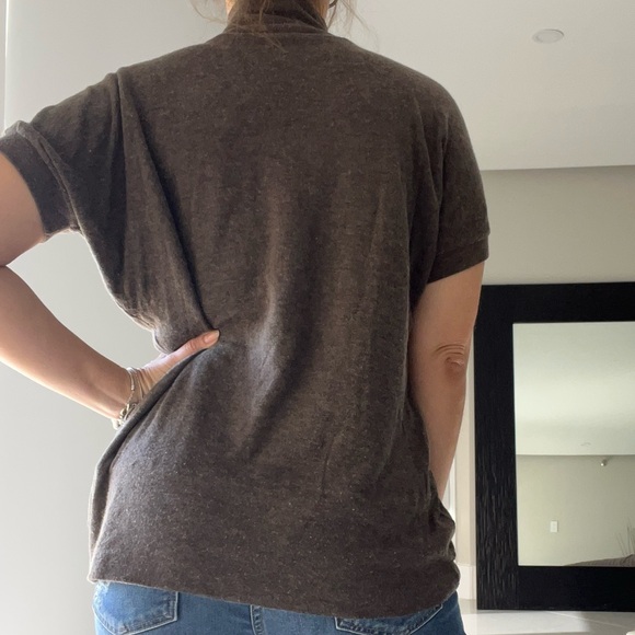 Rick Owen’s Lilies Brown Short Sleeve sweater - Picture 3 of 8